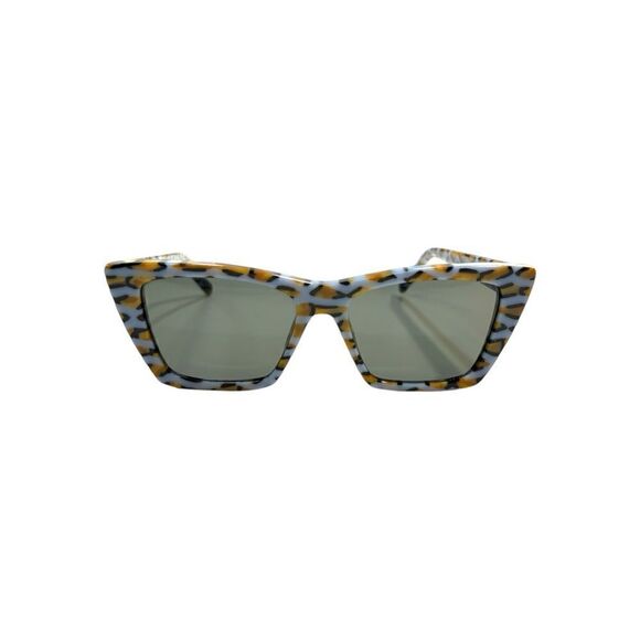 SAINT LAURENT  VIOLET/GREY Tortoise Shell Cat Eye Sunglasses